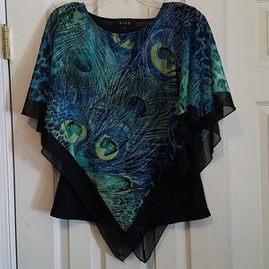 Peacock inspired top